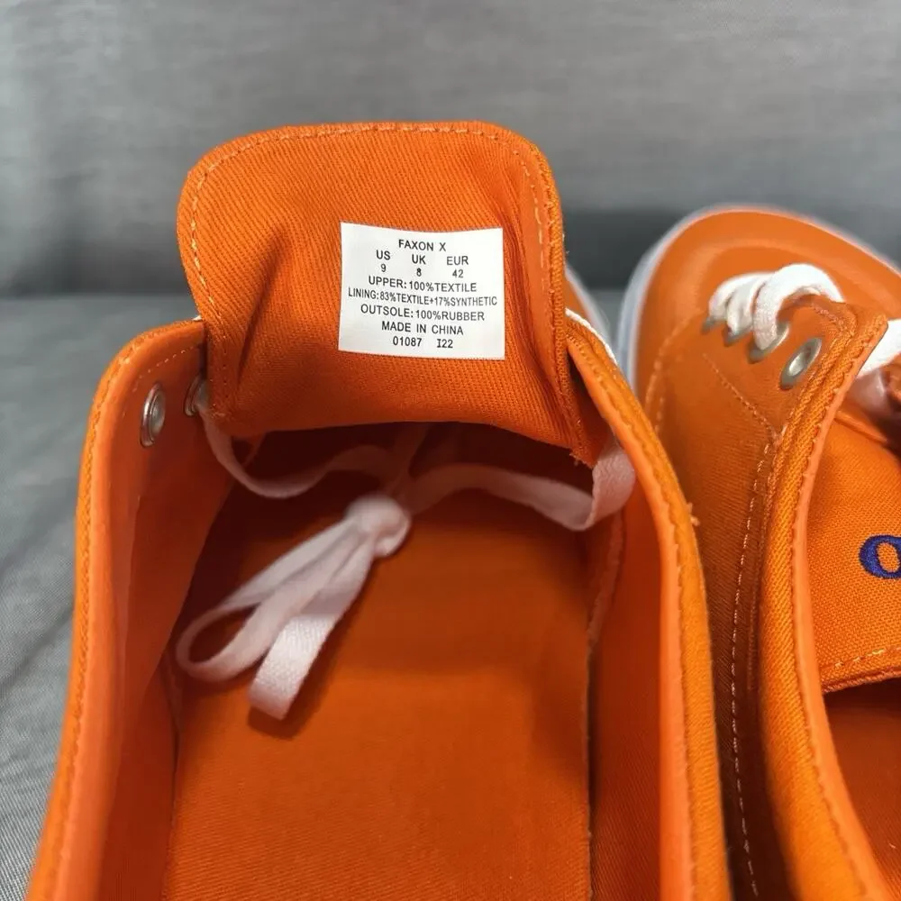 Polo‎ Ralph Lauren Faxon X Sailing Orange Royal Pp Men’s Size 9 Low-top Canvas